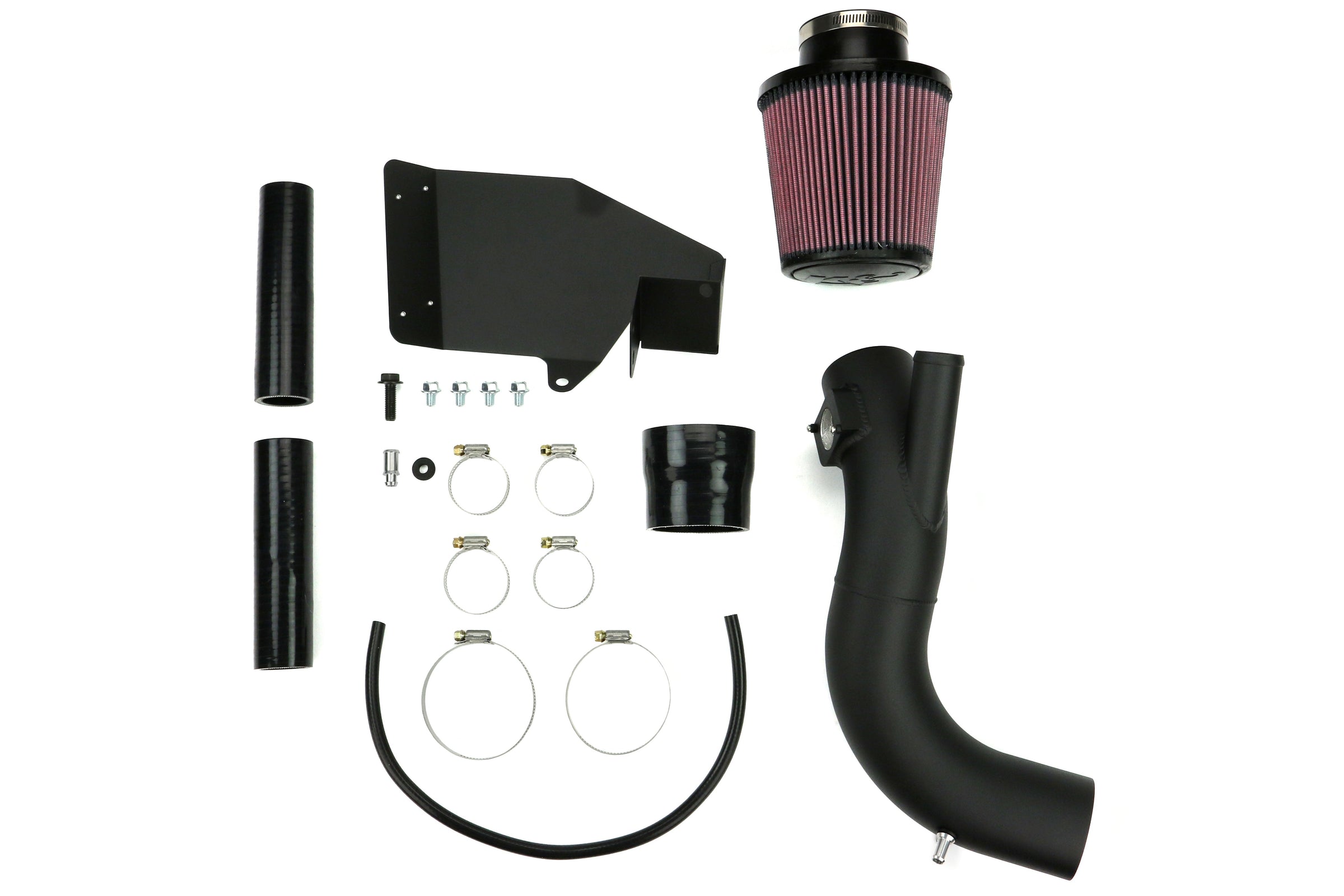 AMS Performance Intake Black w/ Breather Bungs - 2008-2015 Mitsubishi Evo X