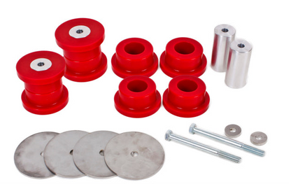 BMR 16-17 6th Gen Camaro Rear Cradle Bushing Kit (Polyurethane) - Red