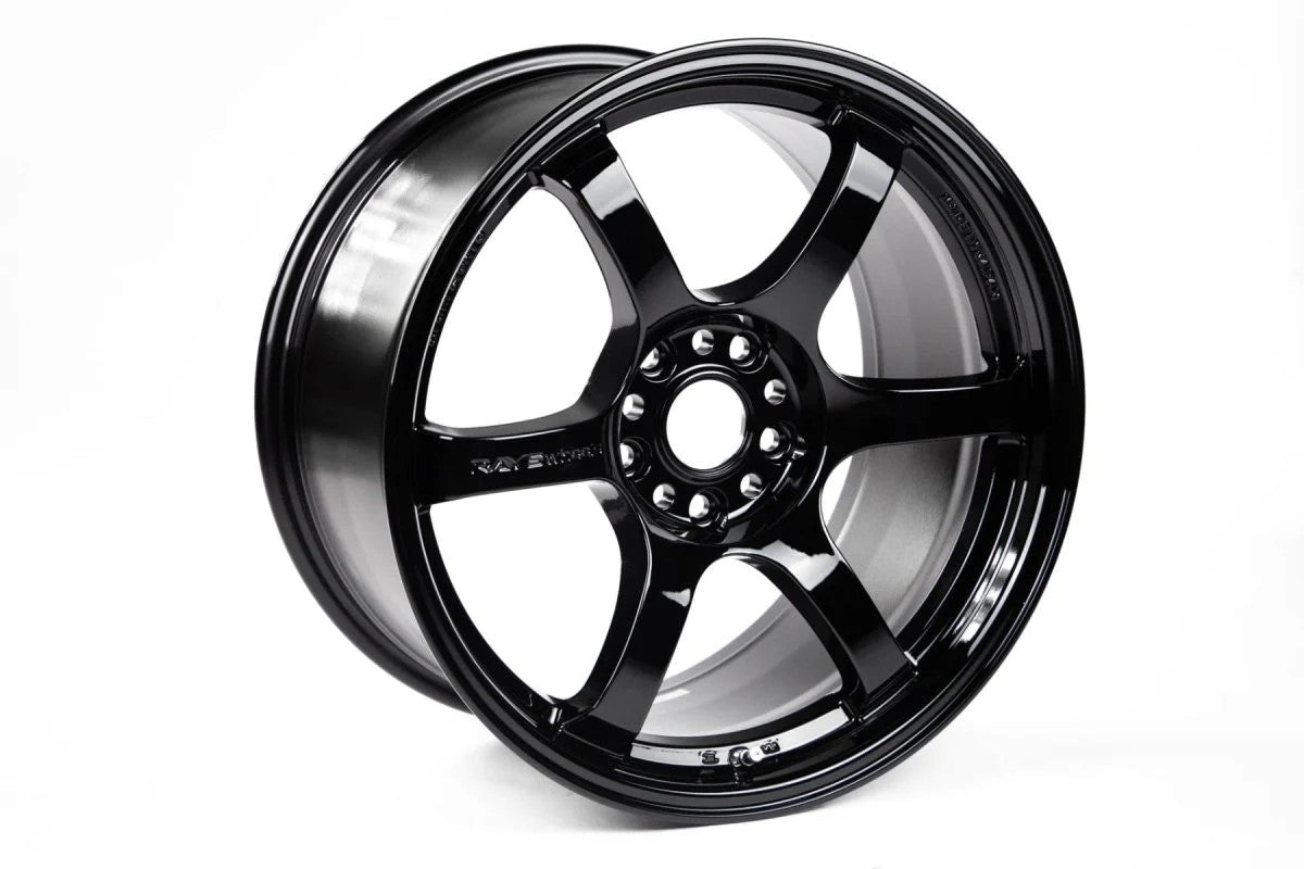 Rays Gram Lights 57DR Glass Black 18x9.5 +38mm 5x114.3 (Single Wheel) - 2015-2024 Subaru WRX / 2015-2021 STI / 2019-2024 Forester