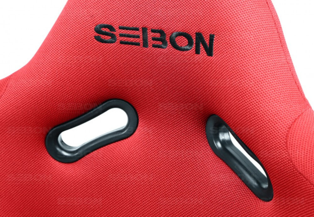 Seibon Carbon Kevlar Racing Seat Red - Universal