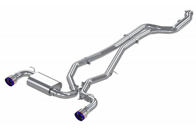 MBRP Cat Back Exhaust w/ Dual Rear Burnt Tips - 2020-2024 Toyota Supra