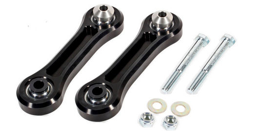 BMR 15-17 S550 Mustang Rear Lower Control Arms Vertical Link w/ Spherical Bearings - Black