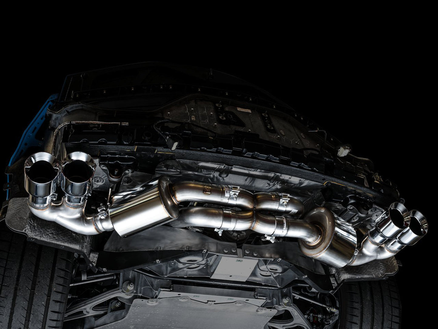 AWE Touring Edition Exhaust for C8 Corvette -- Chrome Silver Tips