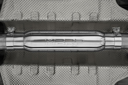 MBRP 23-24 Honda Civic Type R 2.0L T304 SS 3in Cat-Back Exhaust Triple Center Outlet w/ Carbon Tips (S49023CF)