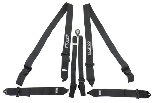 Sparco 6-Point Pull Up Harness Black - Universal