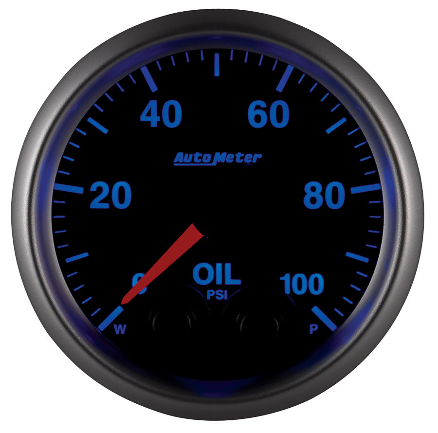 Autometer Elite Oil Pressure Gauge 7 Color 52mm - Universal