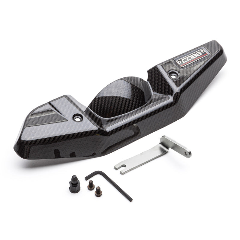 Cobb Redline Carbon Fiber Alternator Cover - Gloss Finish - 2008-2021 Subaru STI / 2008-2014 Subaru WRX
