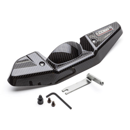 Cobb Redline Carbon Fiber Alternator Cover - Gloss Finish - 2008-2021 Subaru STI / 2008-2014 Subaru WRX
