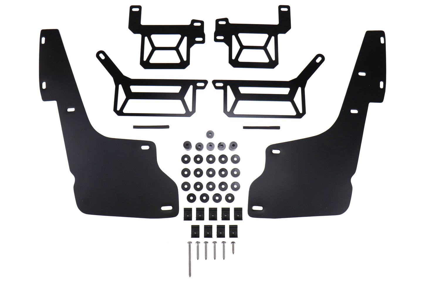 Rally Armor UR Mudflaps Red Urethane White Logo - 2012-2020 Toyota 4Runner