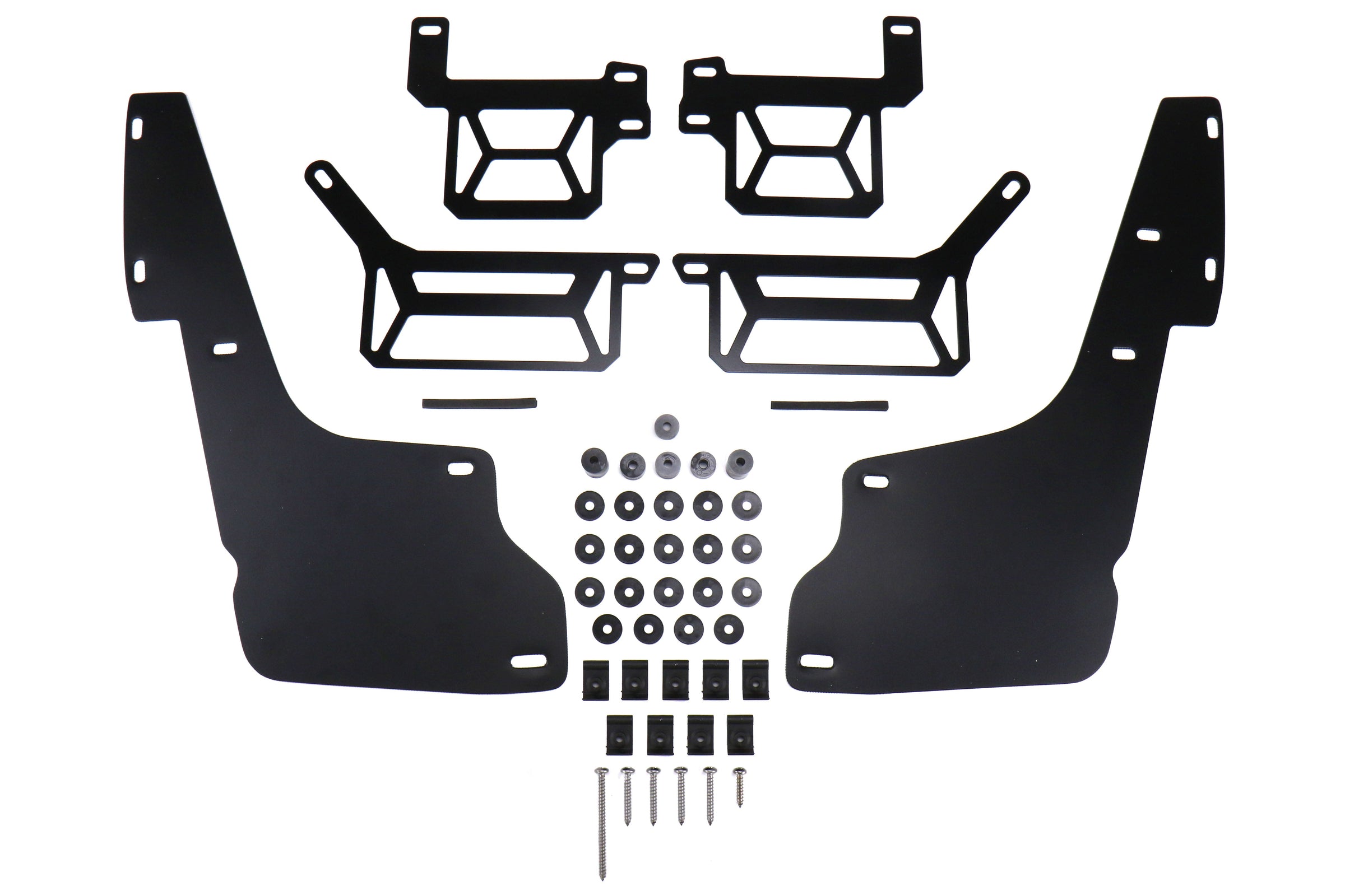 Rally Armor UR Mudflaps Red Urethane White Logo - 2012-2020 Toyota 4Runner