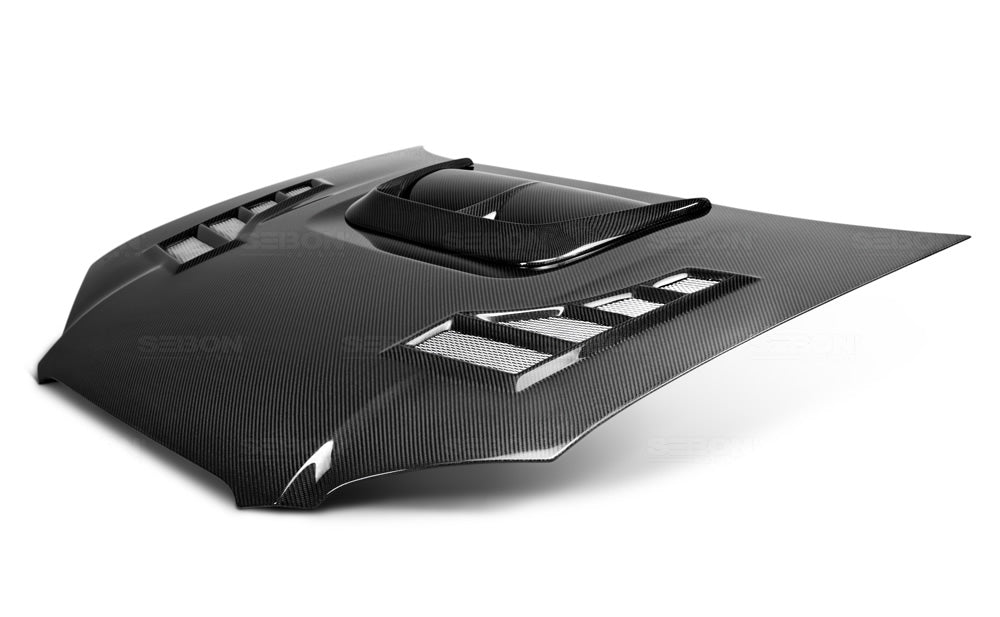 Seibon Carbon Fiber CW Style Hood - 2004-2005 Subaru WRX / STI