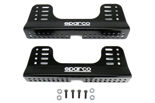 Sparco Seat Side Mount Set Steel Black Competition - Universal