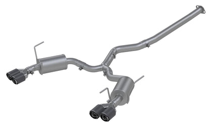 MBRP Street 3in Quad Carbon Fiber Tip Cat Back Exhaust - 2015-2021 Subaru WRX / STI