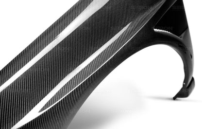 Seibon Carbon Fiber 10mm Wider Fenders - 2004-2005 Subaru WRX / STI Sedan