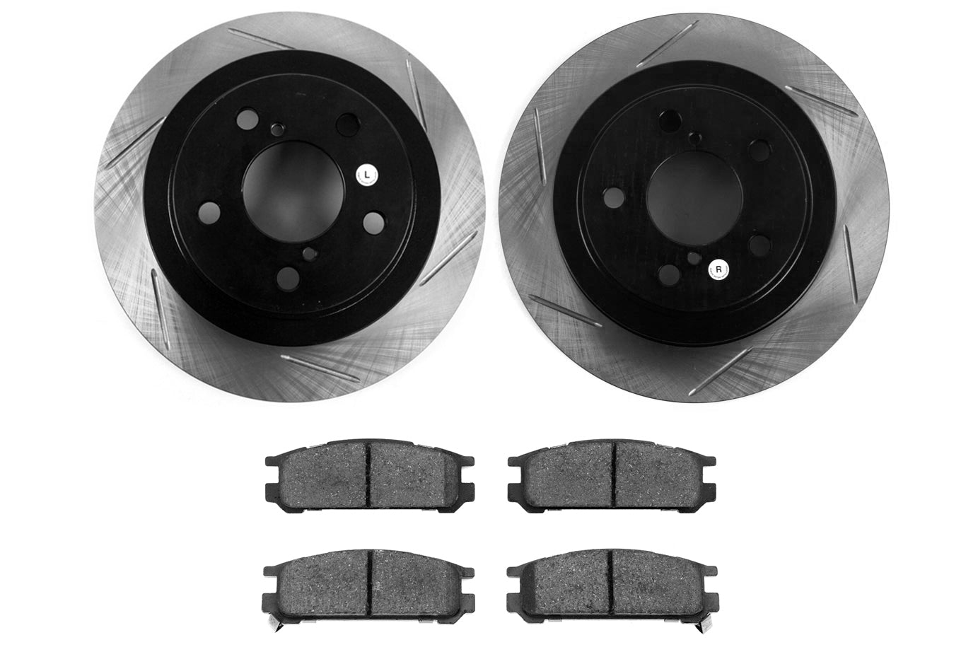 Stoptech Street Axle Pack Slotted Rear - Subaru Models (inc. 1998 Impreza RS)