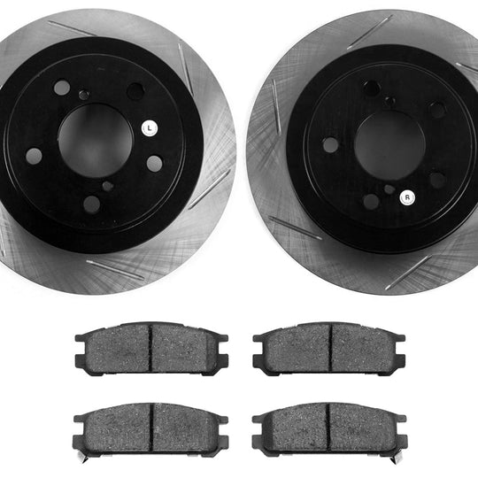 Stoptech Street Axle Pack Slotted Rear - Subaru Models (inc. 1998 Impreza RS)