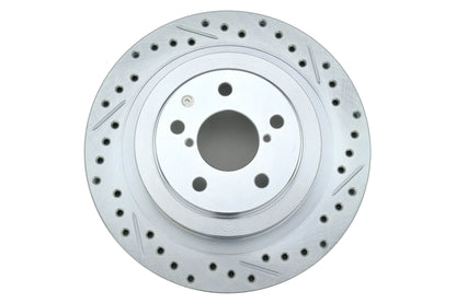 Stoptech C-Tek Sport Drilled and Slotted Rear Rotor Pair - Subaru Models (inc. 2006-2007 WRX / 2005-2009 Legacy GT)