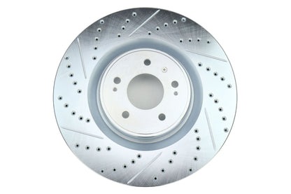 Stoptech C-Tek Sport Drilled and Slotted Front Rotor Pair - 2008-2015 Mitsubishi Evo X