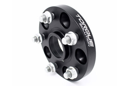 Torque Solution Forged Aluminum Wheel Spacer 5x114.3 20mm Black Pair - 2005-2021 Subaru STI / 2015-2021 WRX / 2019-2024 Forester / 2014-2024 Outback