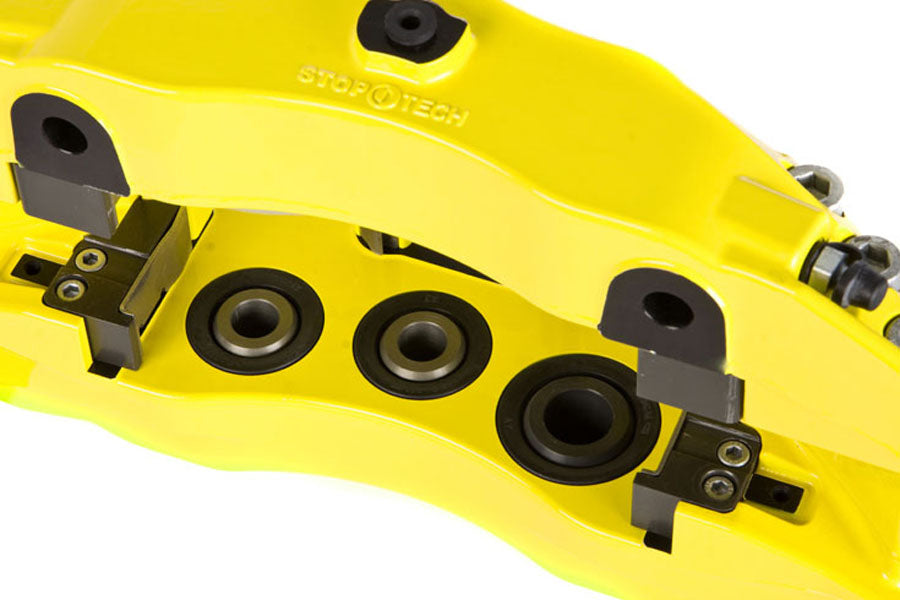 Stoptech ST-60 Big Brake Kit Front 355mm Yellow Zinc Drilled Rotors - 2003-2006 Mitsubishi Evo 8/9