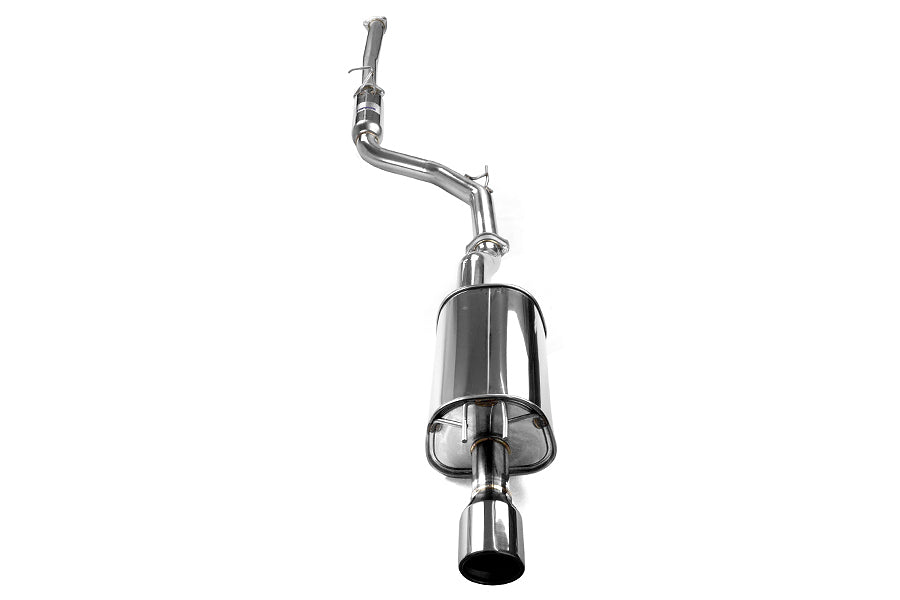Invidia Q300 Single Exit Cat Back Exhaust - Stainless Steel Tip - 2012-2013 Honda Civic Si Sedan