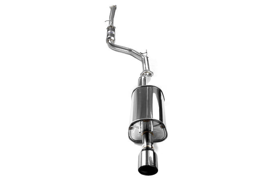 Invidia Q300 Single Exit Cat Back Exhaust - Stainless Steel Tip - 2012-2013 Honda Civic Si Sedan