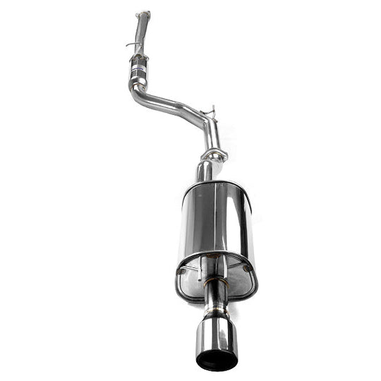 Invidia Q300 Single Exit Cat Back Exhaust - Stainless Steel Tip - 2012-2013 Honda Civic Si Sedan