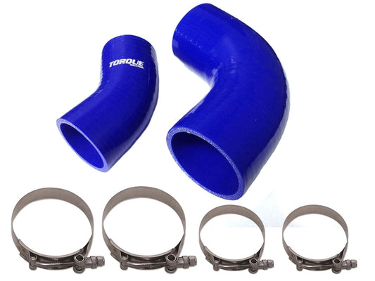 Torque Solution Boost Tubes Blue - 2007-2013 Mazdaspeed3