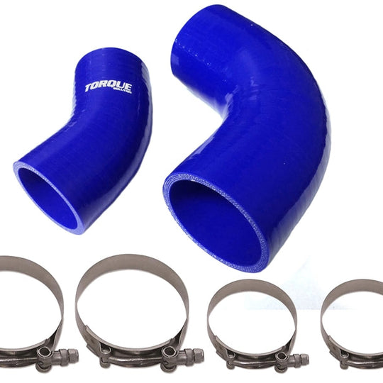 Torque Solution Boost Tubes Blue - 2007-2013 Mazdaspeed3