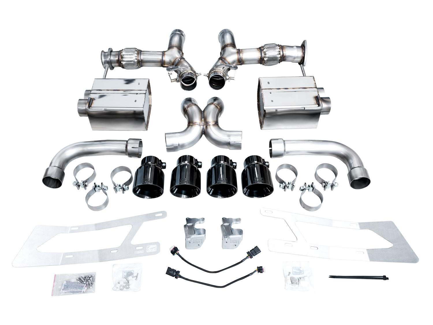 AWE SwitchPath Exhaust for C8 Corvette Z06 - Diamond Black Tips