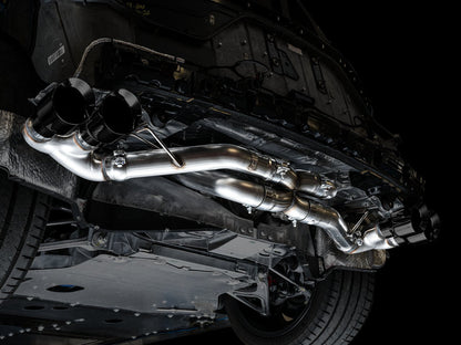 AWE Track Edition Exhaust for C8 Corvette -- Diamond Black Tips