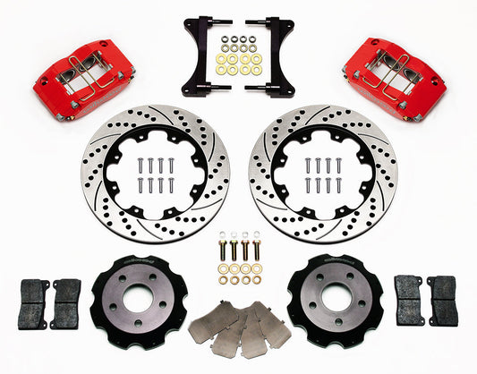 Wilwood Dynapro Radial 12.00in Front Kit Drilled / Slotted Red - 2002-2005 Subaru WRX / 2001-2008 Forester / 1999-2007 Impreza / 2000-2002 Legacy / 2005-2006 Saab 9-2X