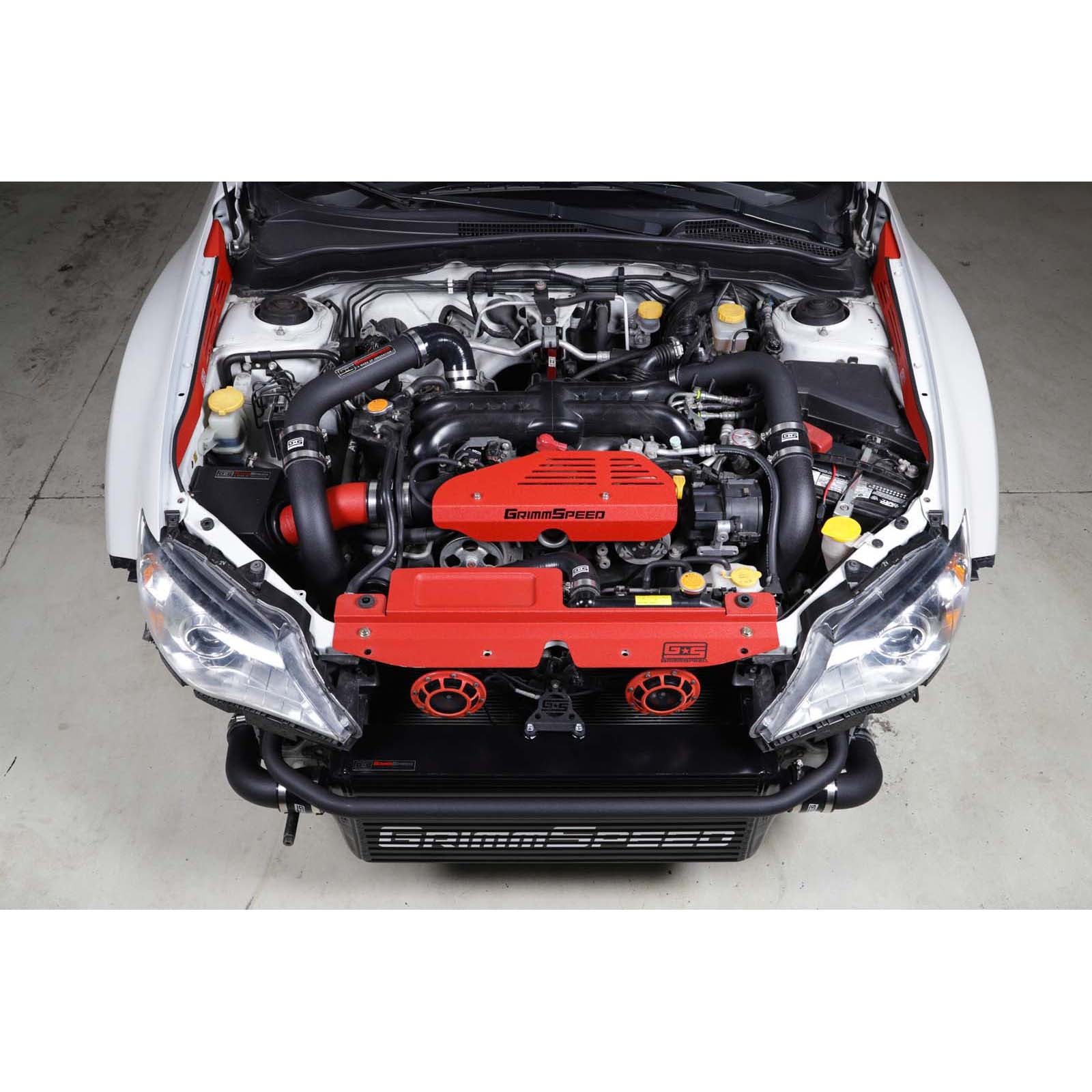 Grimmspeed Front Mount Intercooler Kit Black Core w/ Black Piping - 2008-2014 Subaru WRX / STI