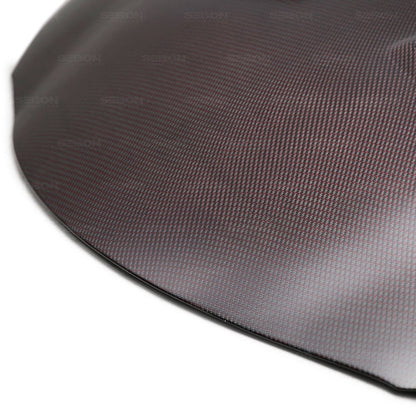 Seibon TS-Style Red Dry Carbon Hood - 2020-2024 Toyota Supra