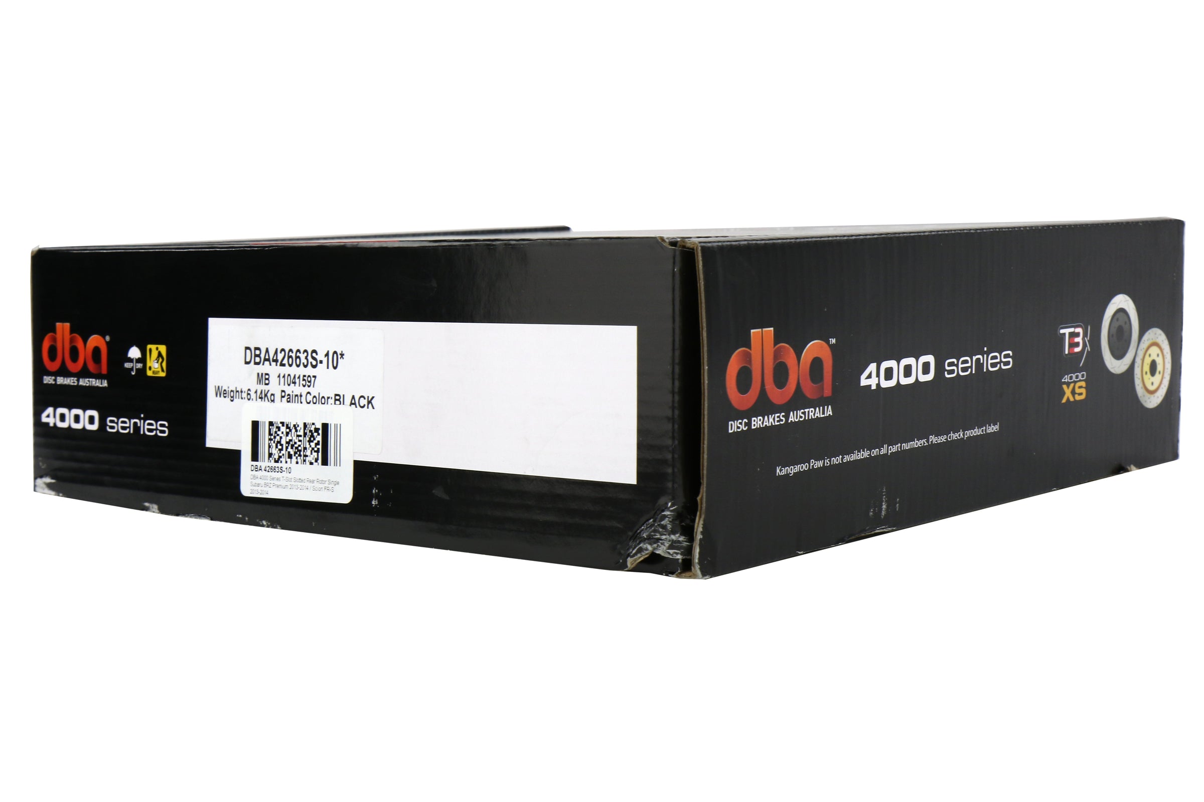 DBA 4000 Series T-Slot Slotted Rear Rotor Single - 2013-2016 Scion FR-S / 2013-2020 Subaru BRZ / 2017-2019 Toyota 86