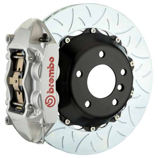 Brembo GT-R Systems 4 Piston Rear Big Brake Kit Silver Slotted Rotors - 2015-2017 Subaru WRX/STI Models without Electronic Parking Brake / BRZ 2013+ / Scion FR-S 2013-2016
