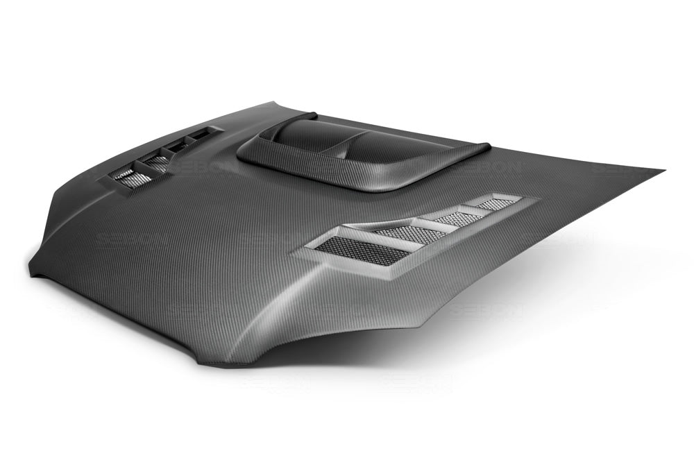 Seibon Dry Carbon Fiber CW Style Hood - 2004-2005 Subaru WRX / STI