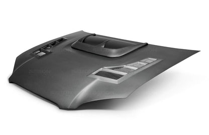 Seibon Dry Carbon Fiber CW Style Hood - 2004-2005 Subaru WRX / STI