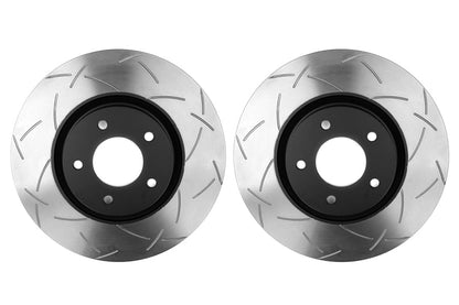 DBA 4000 Series T-Slot Slotted Rotor Pair Front - 2007-2013 Mazdaspeed3