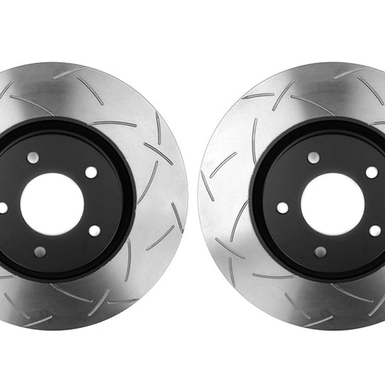 DBA 4000 Series T-Slot Slotted Rotor Pair Front - 2007-2013 Mazdaspeed3