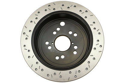 DBA 4000 Series Drilled/Slotted Rotor Rear Pair - Subaru Models (inc. 2008-2021 WRX / 2009-2014 Forester)
