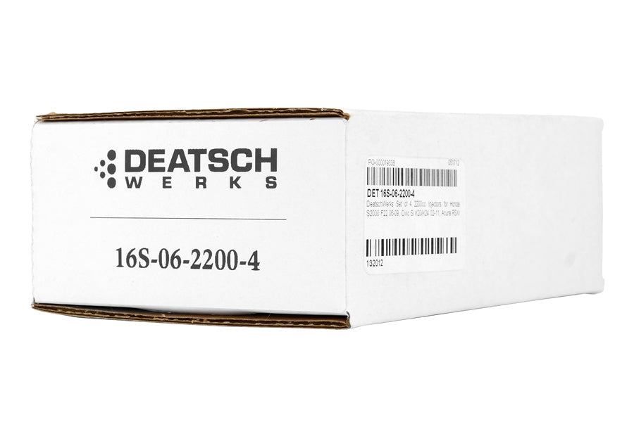 DeatschWerks Fuel Injectors 2200cc - 2006-2009 Honda S2000 / 2002-2011 Civic Si / 2002-2006 Acura RSX