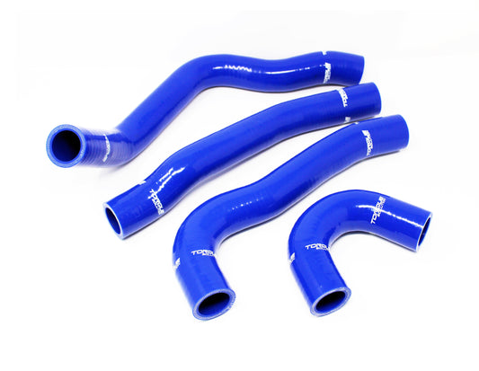 Torque Solution Silicone Radiator Hoses Blue - 2008-2015 Mitsubishi Evo X