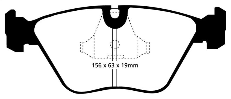 EBC 92-95 BMW M3 3.0 (E36) Yellowstuff Front Brake Pads