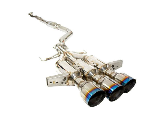 Invidia Gemini R400 Cat Back Exhaust w/ Triple Titanium Burnt Tips - 2017-2020 Honda Civic Type R
