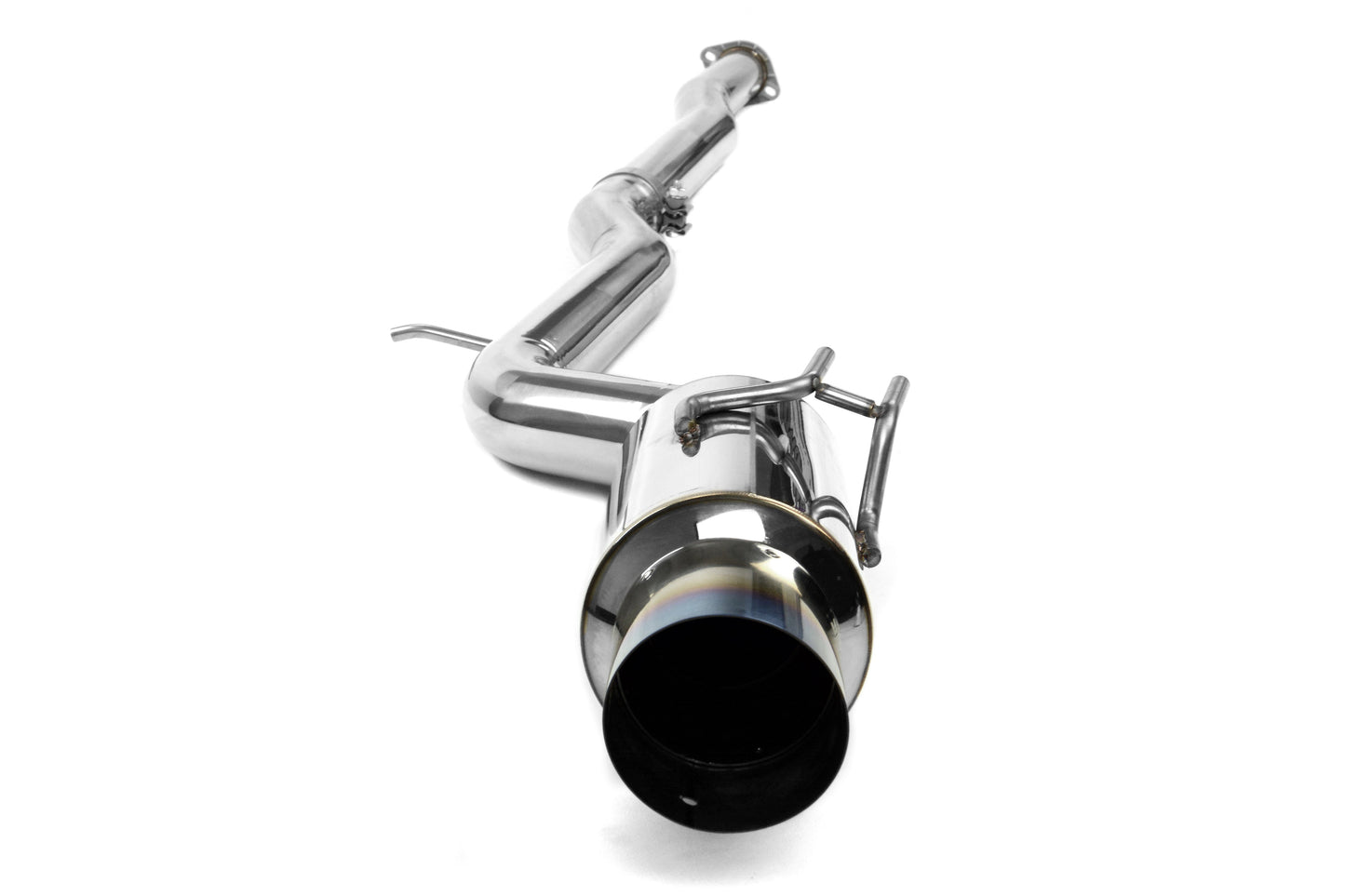 Invidia Racing Single Exit Cat Back Exhaust - Titanium Tip - 2008-2015 Mitsubishi Evo X
