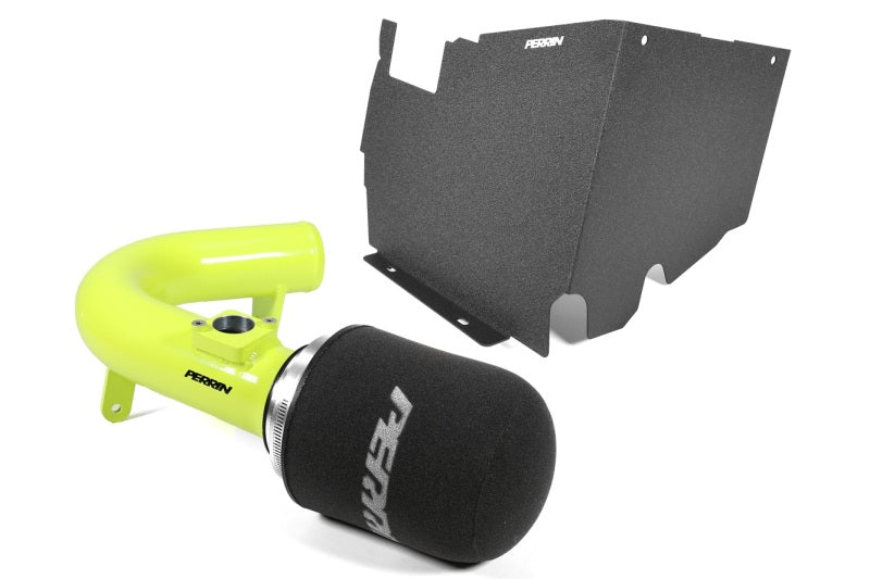 PERRIN Cold Air Intake w/Heatshield - Neon Yellow - 2022-2026 Subaru WRX