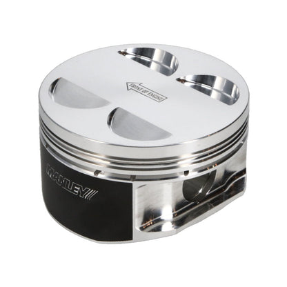 Manley Nissan GT-R 3.8L VR38DETT 99mm Bore 9.8:1 CR -2cc Dish Extreme Duty Piston Set w/ Rings