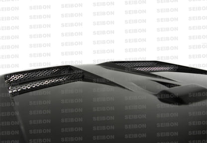 Seibon Carbon Fiber DV Style Hood - 2008-2009 Mitsubishi Lancer