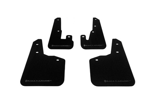 Rally Armor UR Mudflaps Black Urethane Grey Logo - 2010-2014 Subaru Legacy